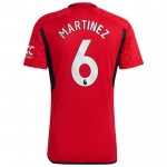 Günstige Fußballtrikots Manchester United Martinez 6 Heimtrikot 2023-24 Kurzarm